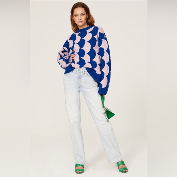 Rhode Lennon Scallop Wool Sweater - Picture 1 of 6